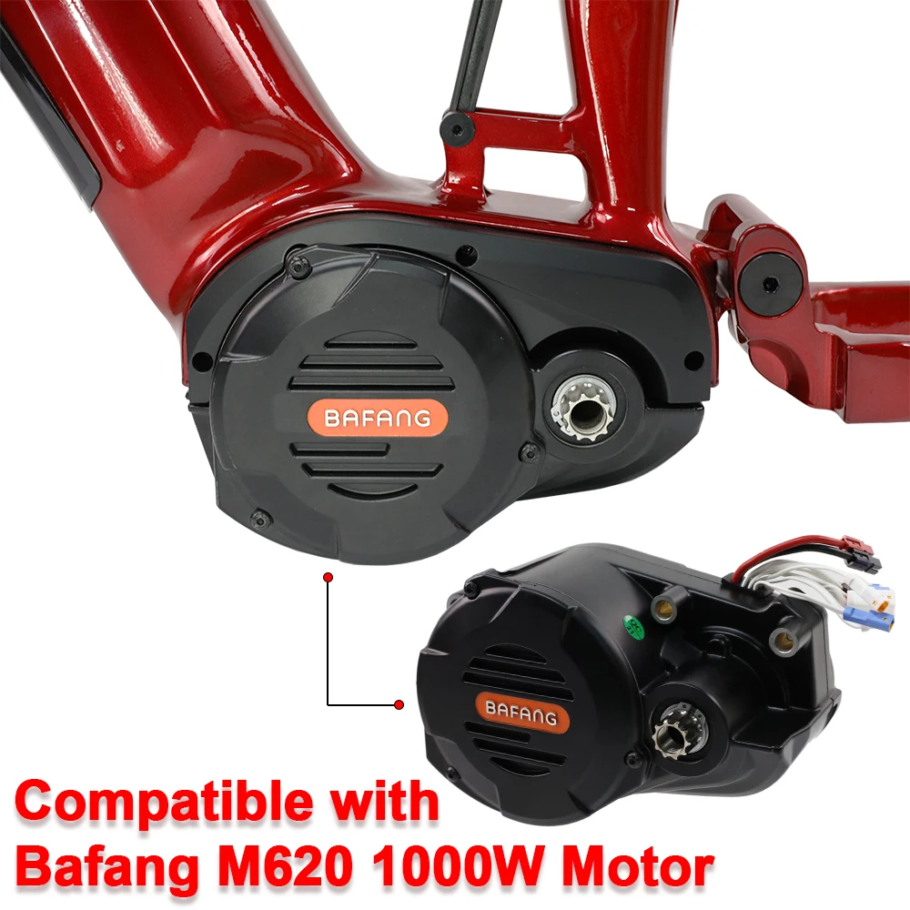 Electric Mountain Bike Frame E-bike Frame 27.5/29ER Hybrid Bike 17/19inch Bafang M620 Mid-Motor 17.5Ah Integrated Battery
