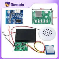 New MP3 Music Voice Playback Kit Sound Recording Module with PIR Infrared Sensor Support USB Download TF Card DIY Shop Welcomer 1