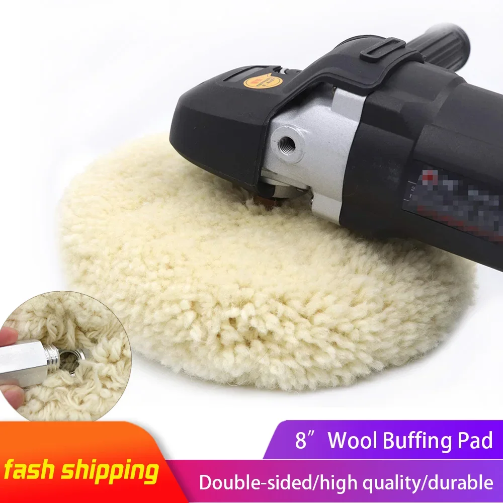SPTA 8 (200mm) Wool Buffing Pad, Double Side 100% Faroe Islands
