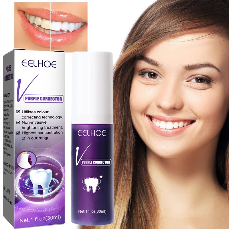 Teeth Whitening Mousse Toothpaste Yellow Teeth Cleaning Removing Bad Breath Stain Oral Keep Fresh Tooth Whitening Care Product teeth whitening toothpaste teeth cleaner