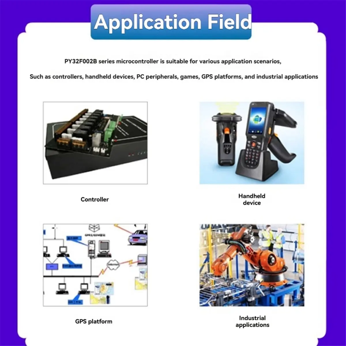 A10I PY32F002BF15U6TR PY32F002B PY32F002 코어 개발 보드 모듈 24Mhz 32비트 ARM 마이크로컨트롤러 24KB 플래시