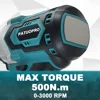 500N.m Brushless Impact Wrench 1/2 Inch Cordless Rechargeable Electric Wrench Home Power Tool For Makita 18V Battery(No Battery） 5
