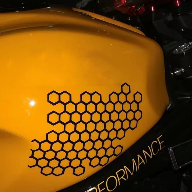 Calcomanías de pegatinas de nido de abeja para coches de moto en tres