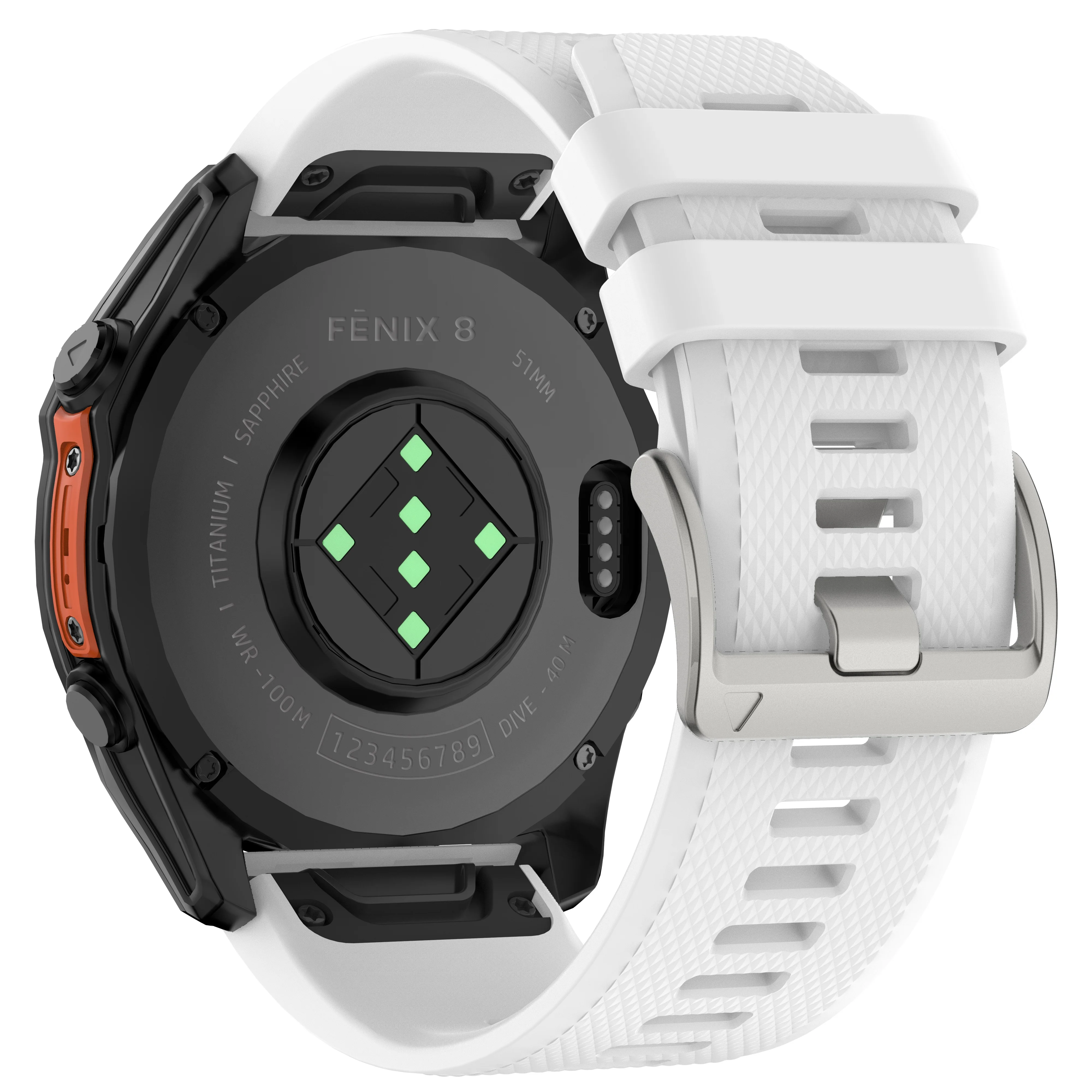 Premium QuickFit Soft Silicone Watch Band Strap, 22-26mm,