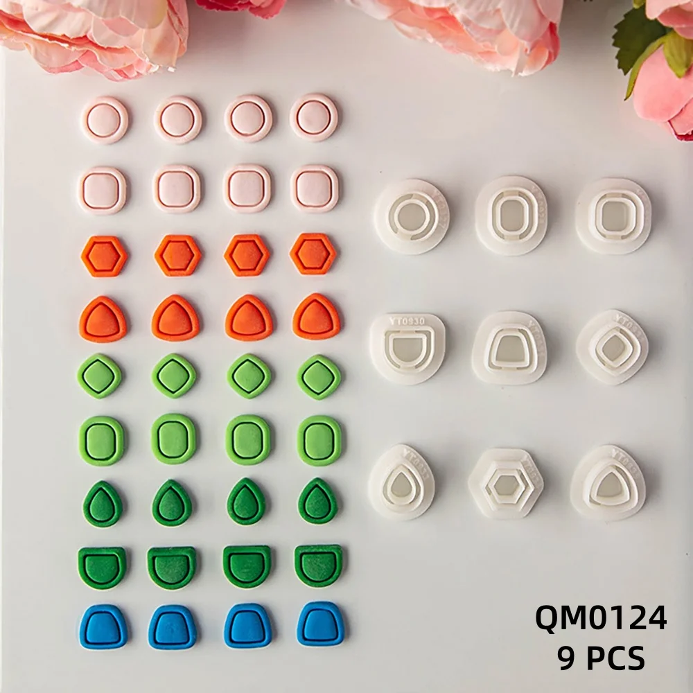 1pc Mini Ohrringe Geometrische Linien Quadrat Kreise Polymer Clay Schneider Ohrring Anhänger Schmuck Weiche Keramik Ton Schneiden Werkzeuge – Detail 1