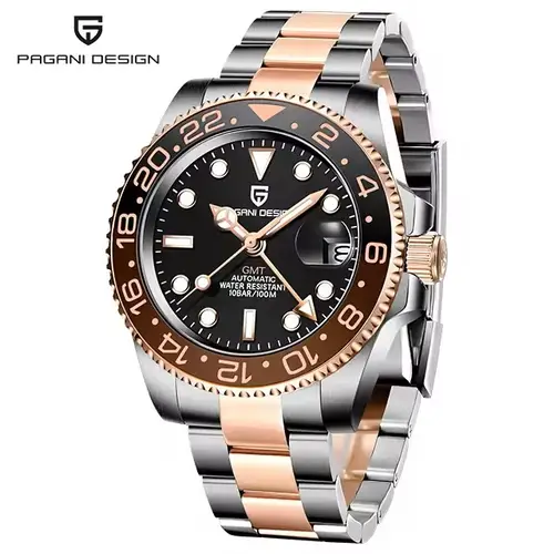 PAGANI DESIGN 40MM Men Mechanical Wristwatch Stainless Steel GMT Watch Top Brand Sapphire Glass Waterproof Automatic Watches Men - Image 10