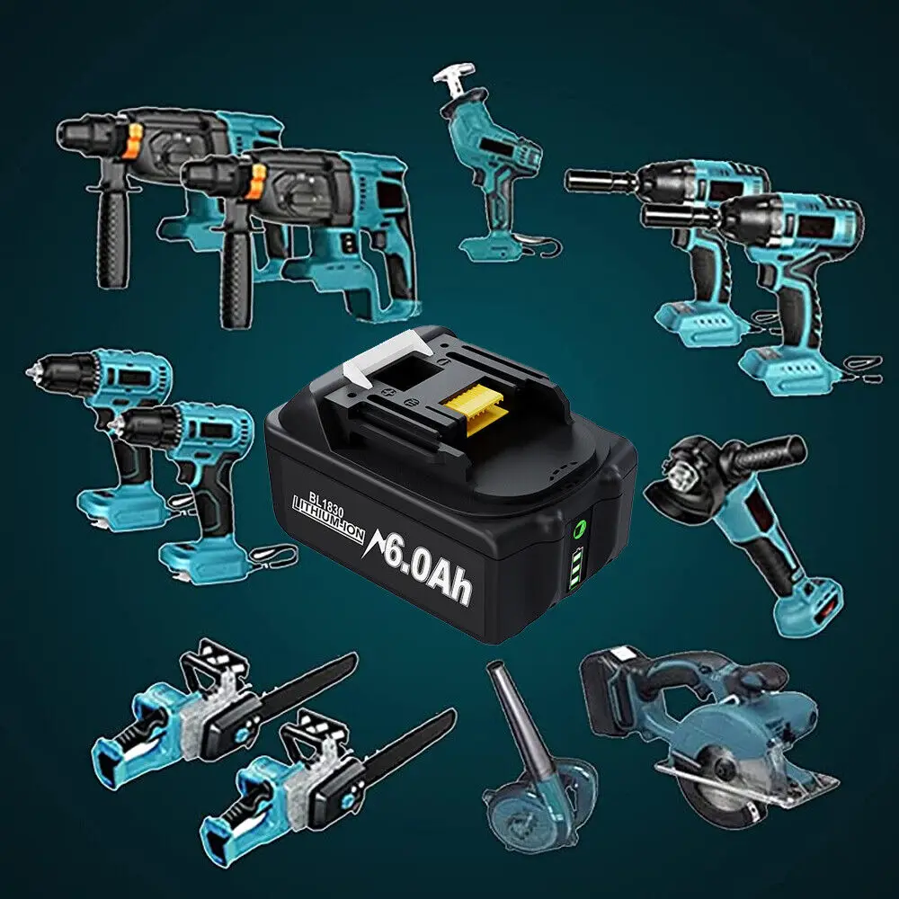 Bateria Recarregável Li-ion para Makita 18v Carregador Bl1850 Bl1860 Bl1850b Bl1860b Bl1830b Bl1840 Lxt400 - Image 5