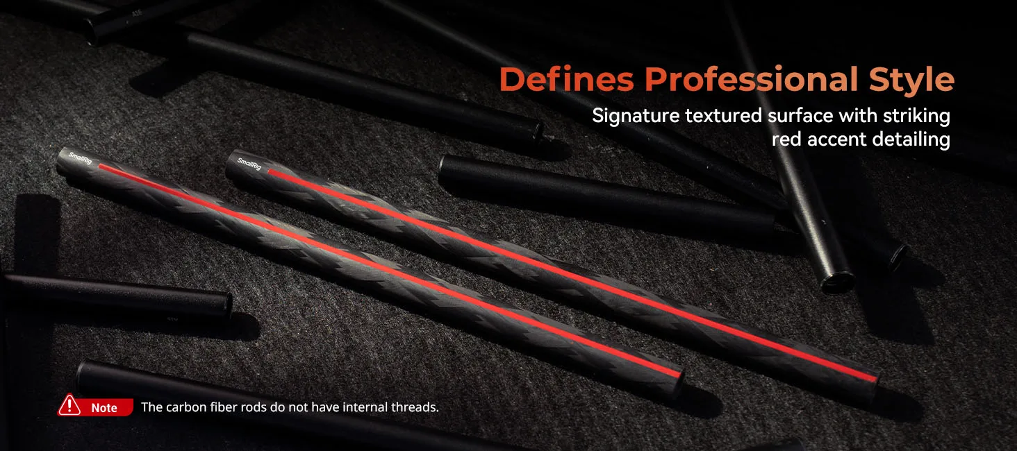 15mm Carbon Fiber Rods for Accessories Come with 15mm Rod Clamps 8/12 inches 2pc