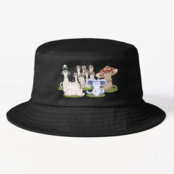 

Meowshrooms Bucket Hat Bucket Hat Boys Outdoor Women Mens Solid Color Fashion Sun Fish Caps Cheapu Fishermen Spring Hip Hop