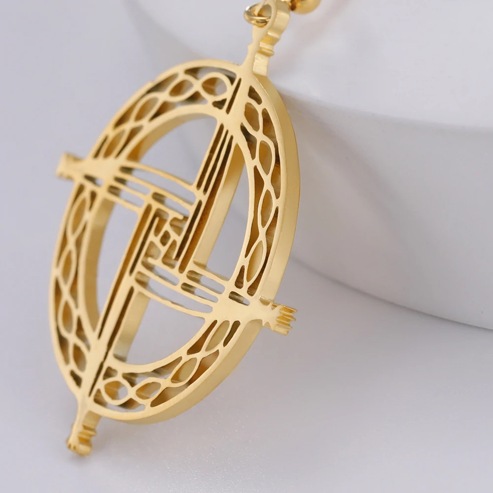 Dawapara Saint Brigid Kreuz Ohrringe Imbolc Traditionelle Celtics Irischer Schmuck Schutz Amulett Edelstahl Religiöses Geschenk – Detail 8