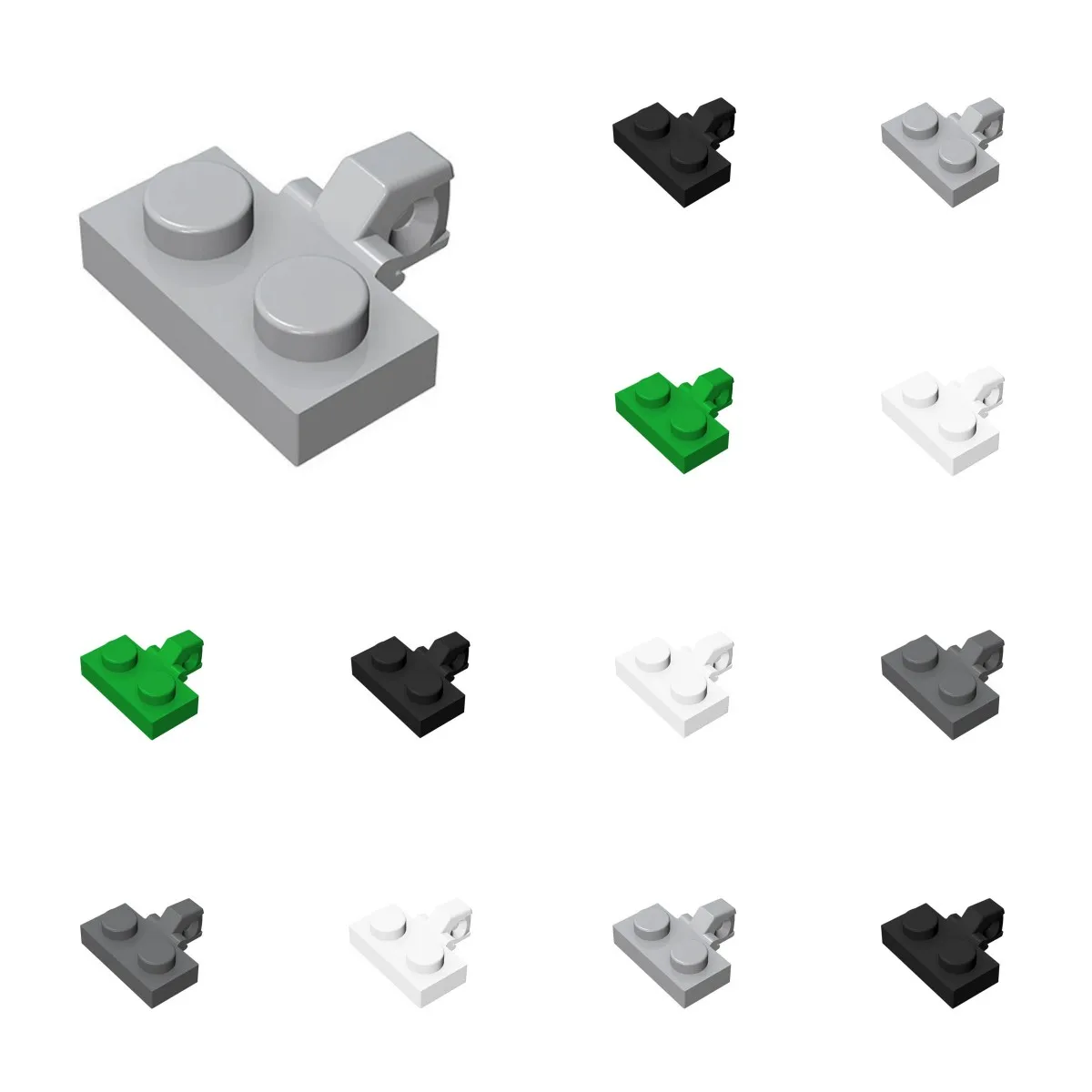 50 Stück Bausteine 44567 49716 Scharnierplatte 1 x 2 Verriegelung 1 Finger an der Seite (Unbestimmter Typ) Modulare GBC High-Tech MOC in Großpackung
