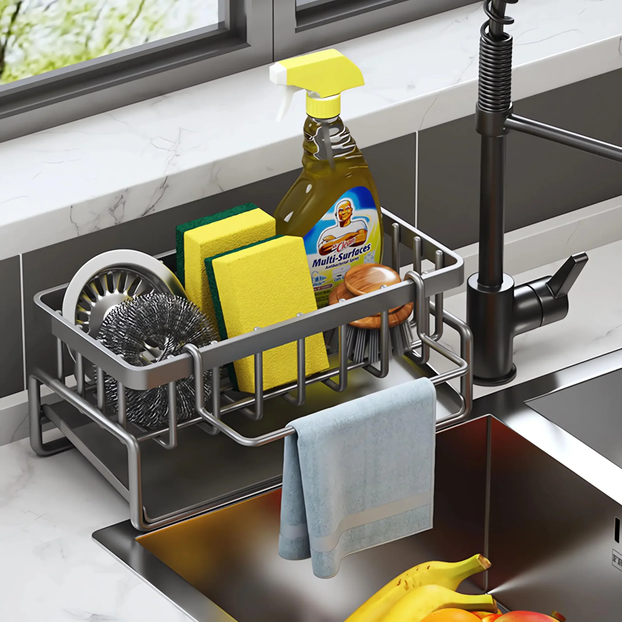 Multifunctional Kitchen Sponge Rack 1