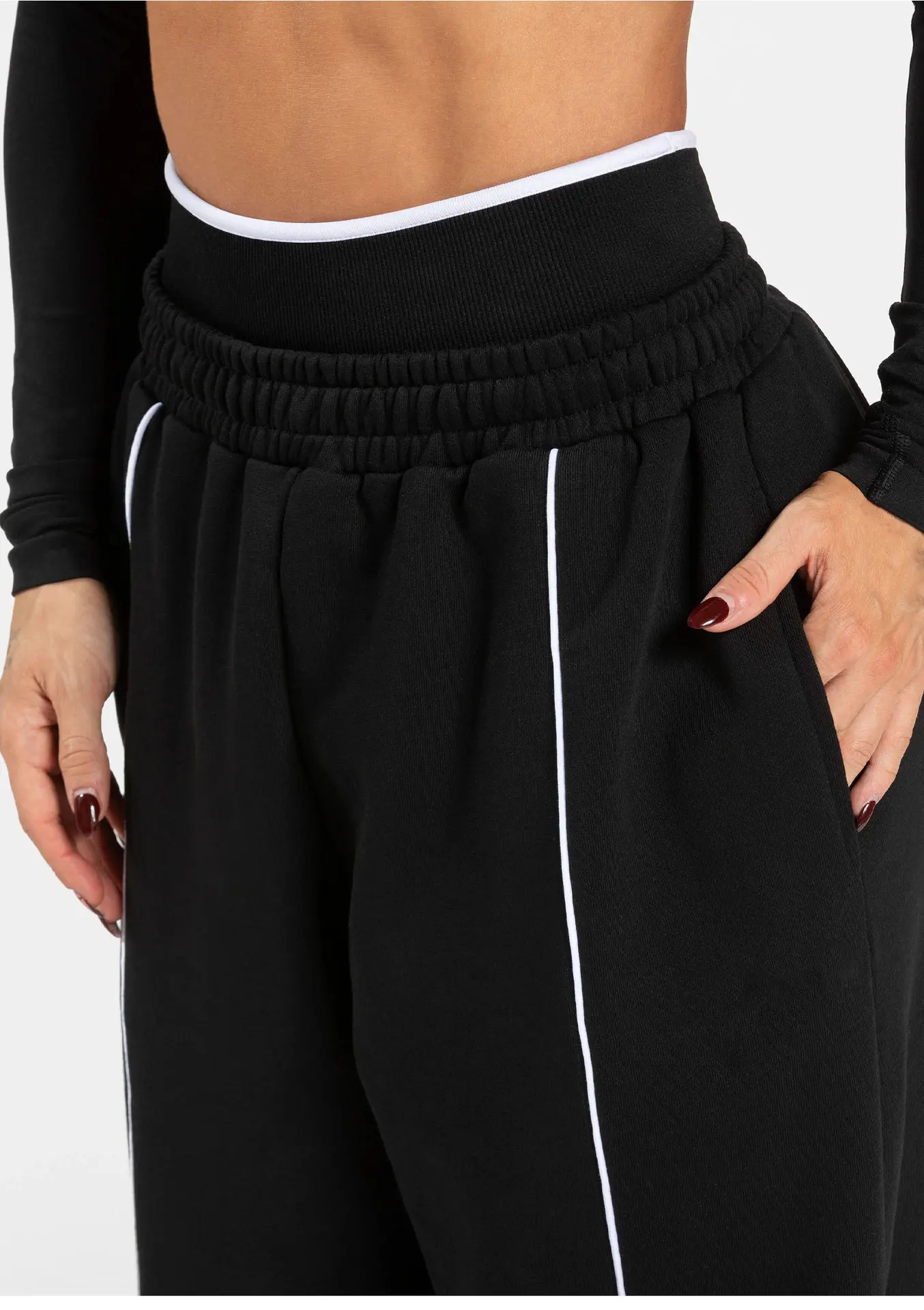 Pantalon Large Sport Femme avec Poches