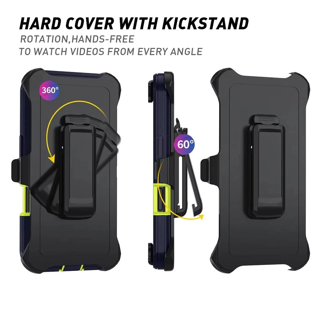Ultimate Shockproof Defender Armor Phone Case with Stand - Military Grade Protection Cover