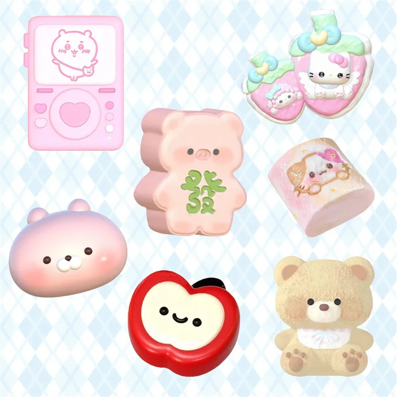 Cute Cartoon Bear Shaped Silicone Candle Molds DIY Handmade Soap Chocolate Cake Decor Mold mochi squishy toy moulds