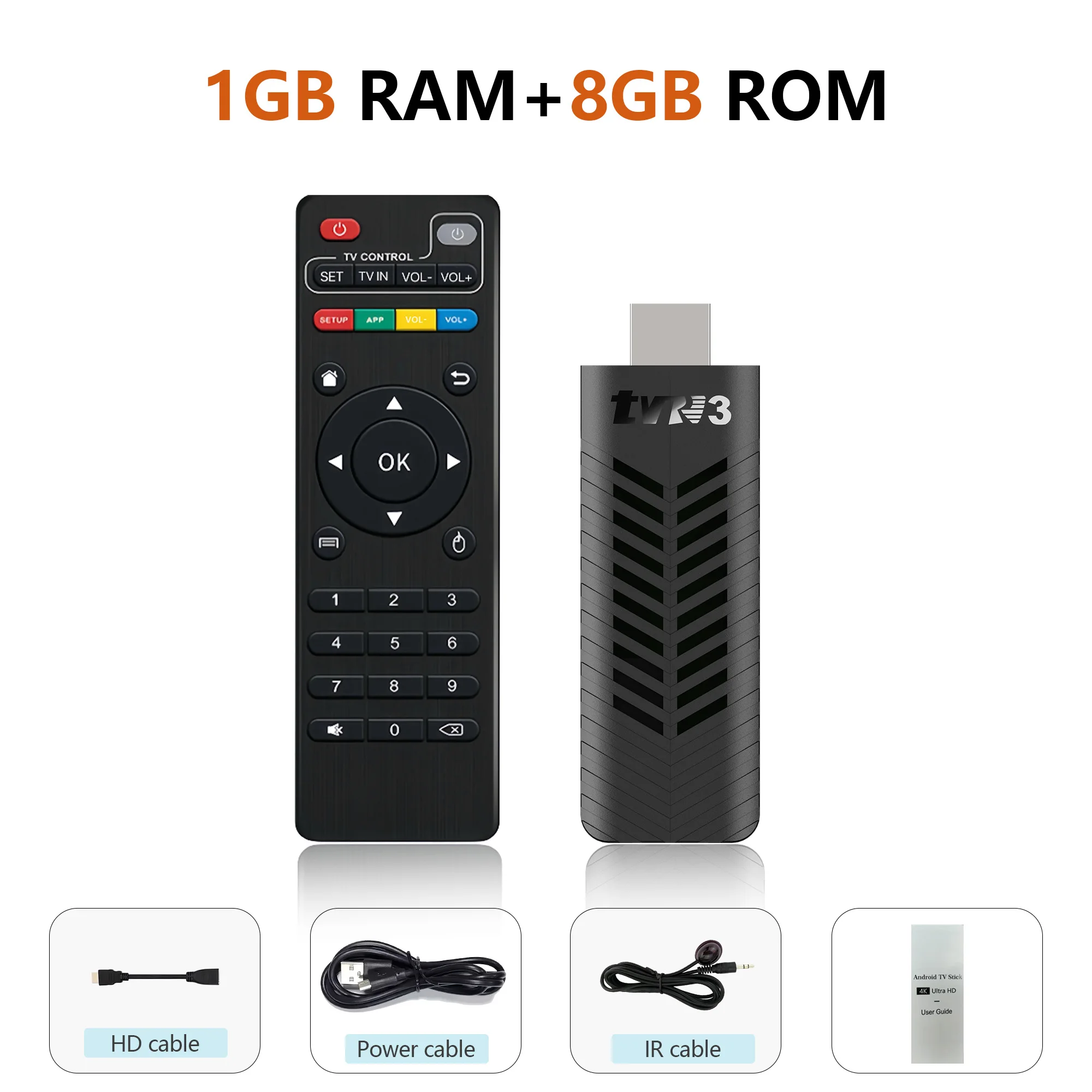 Smart Mini TV Stick Android TVR3-S Netflix Amlogic S905L 4K HD Support WiFi 2.4G Video Streaming Media Player TV Portable TV Box