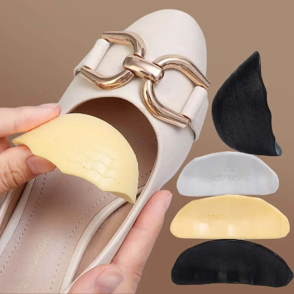 Anti Forward Sliding Forefoot Insert Pads 2pcs Cuttable PU Foam Toe Plugs Reduce Size Insert Soft Shoe Accessories Toe Protector