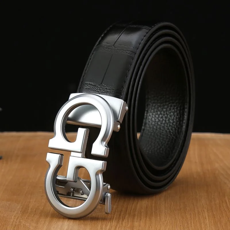 New High Quality Luxury Brand Leather Belt Designer Belts Men Pin Buckle  Black Business Trouser Strap Cinturones Hombre Cinto - Price history &  Review, AliExpress Seller - Jayden-Jessie Good Products Store