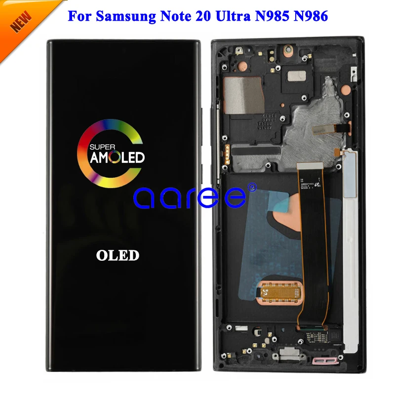 

Полноразмерный AMOLED OLED LCD для Samsung Note 20 Ultra для SAMSUNG Note 20 Ultra N985 Disaplay LCD экран сенсорный дигитайзер сборка