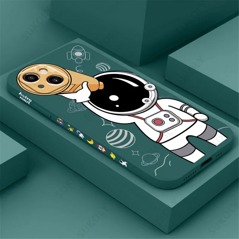Creative Astronaut Silicone Case For iPhone 6