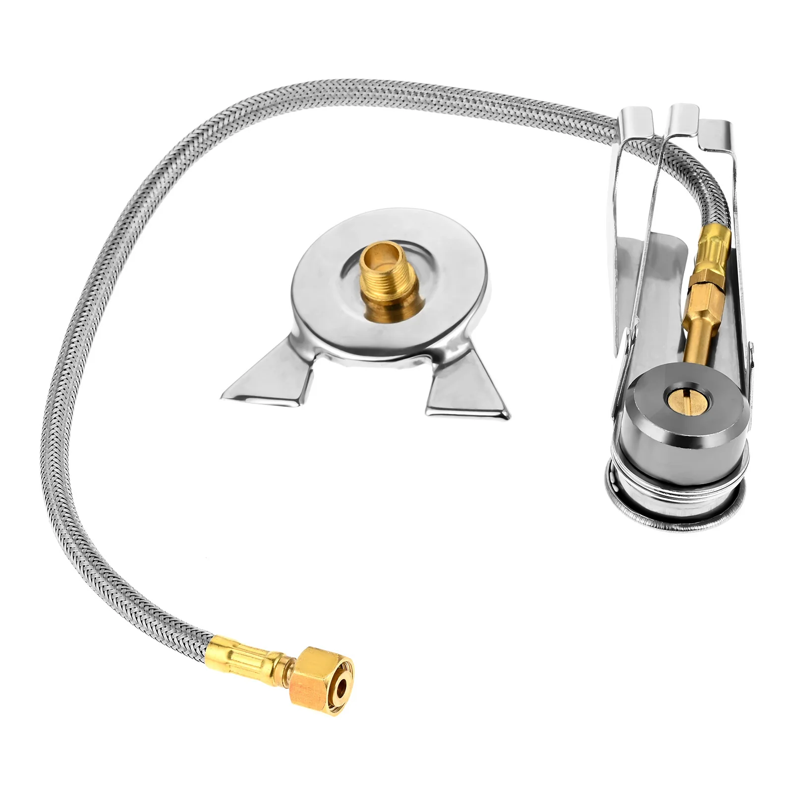 CB Can Adapter Connection Bracket Long Gas Tank Gas Stove Adapter Hose Burner Converter Durable Portable Camping Outdoor Cooking