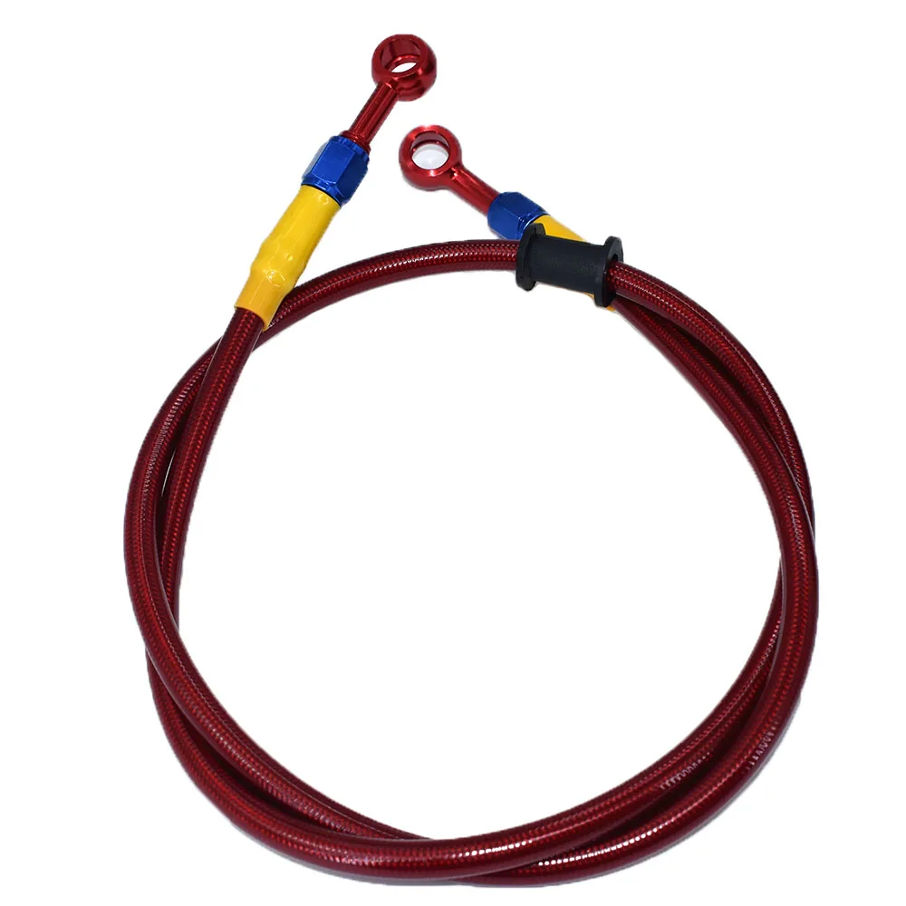 400mm-900mm 1M 1100mm 1200mm Colorful aluminum Connector Motorcycle Hydraulic Brake Clutch Oil Hose Line Pipe ATV Dirt Pit Bike
