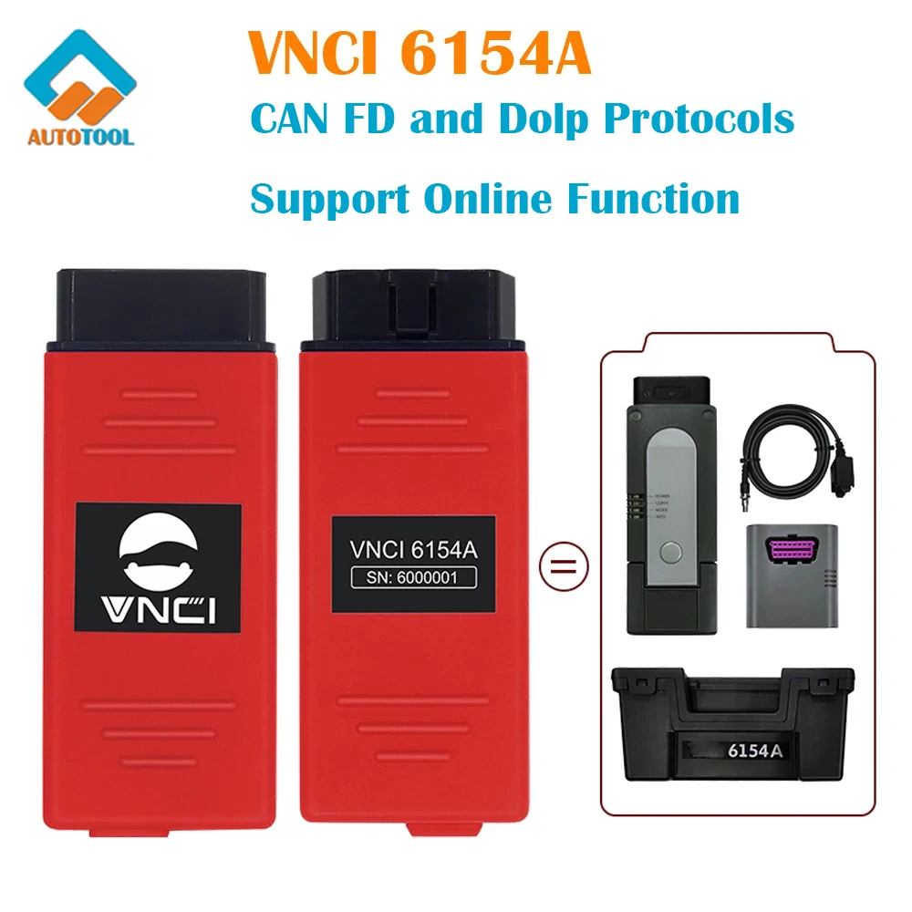 

Newest VNCI 6154A ODIS 9.10 Support Up To Date Software and CAN FD DoIP Protocol Original Drive Better Than SV-CI 6154 Car Tools