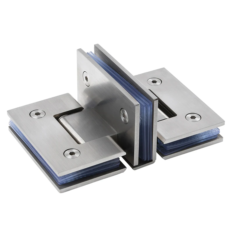 HighendStainlessSteelFramelessShowerDoorHingesTShape3Ways