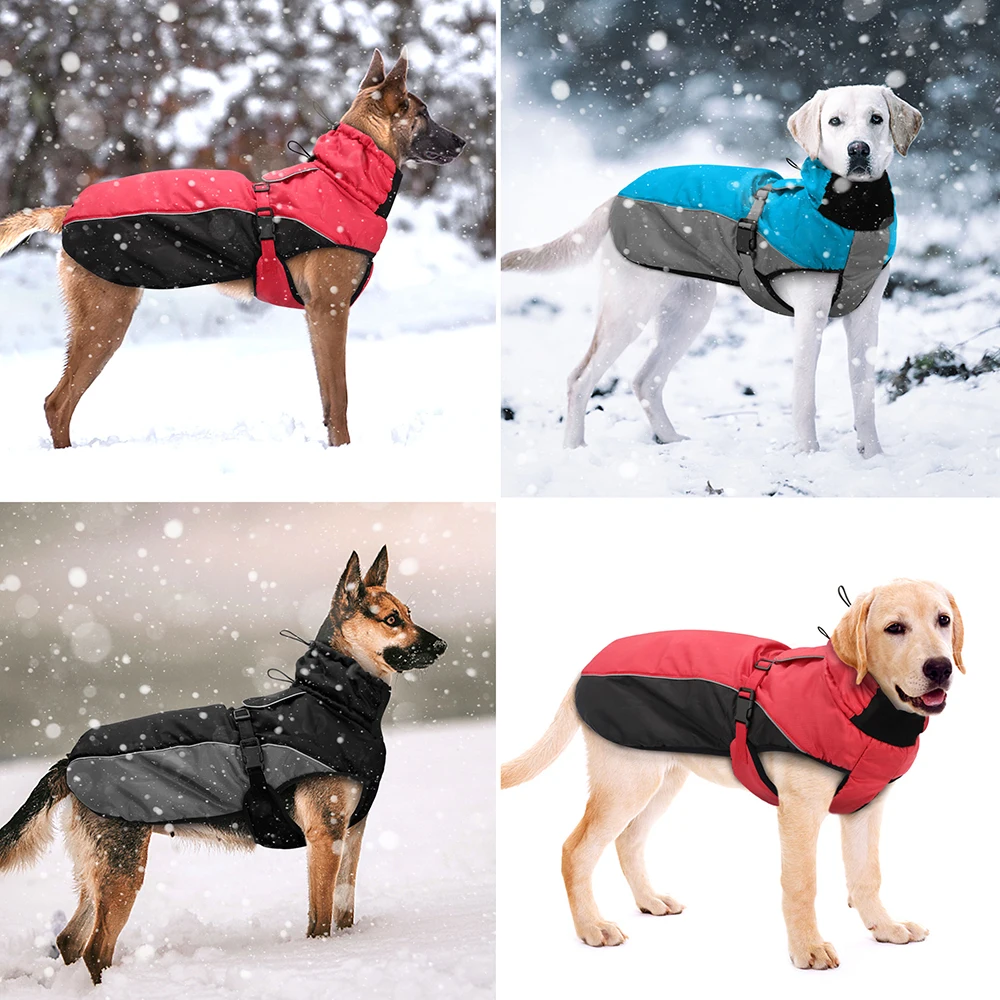 Dog Puffer Jacket Pitbull Reflective Windproof Dog Jacket Pitbull