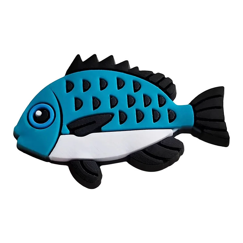 2024 PVC fish series 2pcs lot cute shoe buckle charms accessories decorations for sandals sneaker clog unisex lovers gift drop