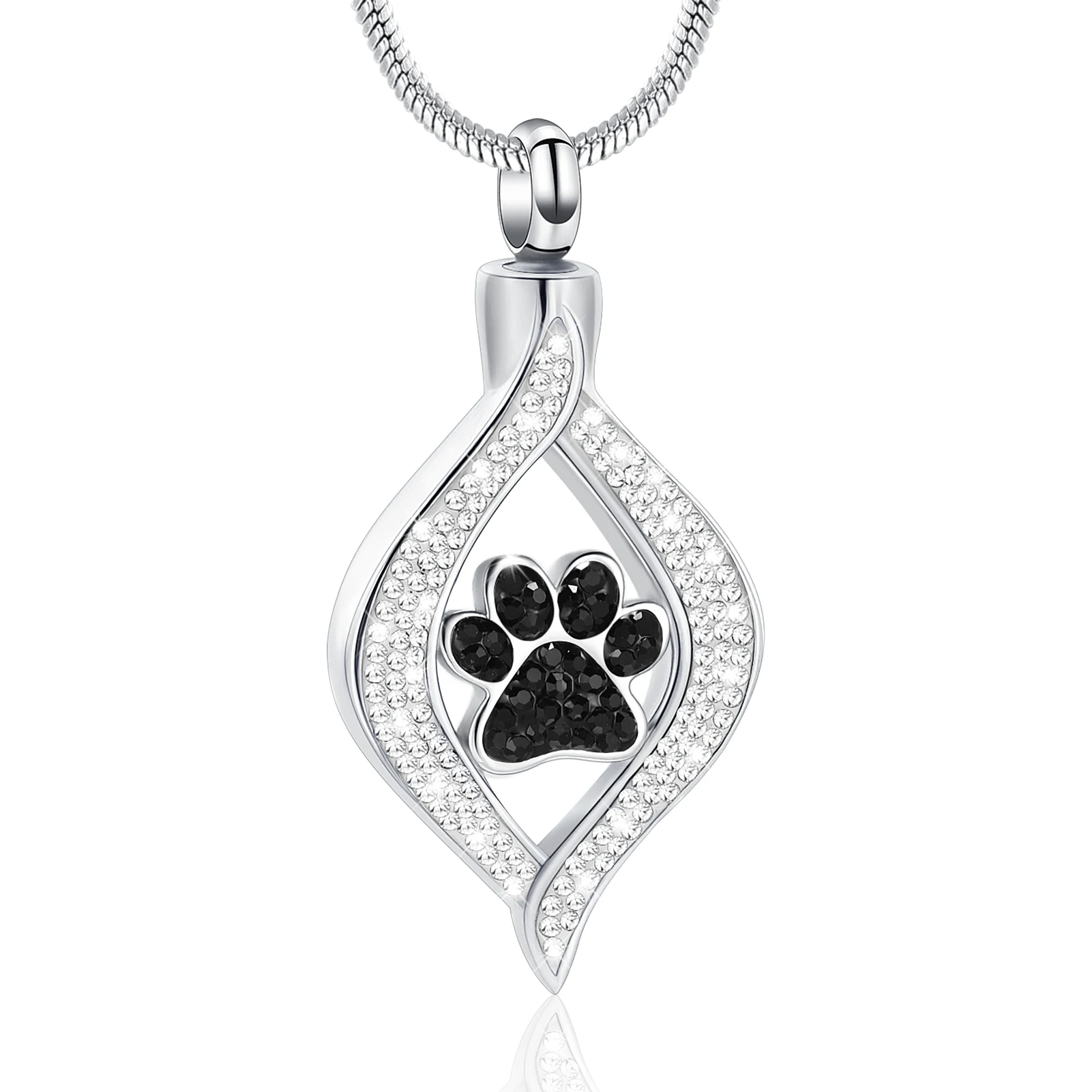 PetPawCremationJewelryUrnNecklaceforAshesforWomenMenMemorial