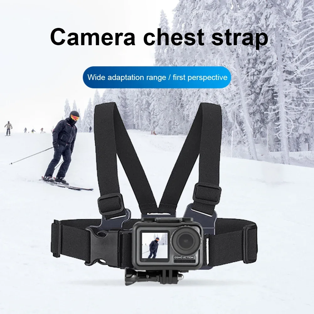 카메라 가슴 하네스 스트랩 장착 벨트, 고프로 히어로 10, 9, 8, 7, 6, 5, Insta360, SJCAM, EKEN, DJI OSMO, 액션 2, 카메라 액세서리