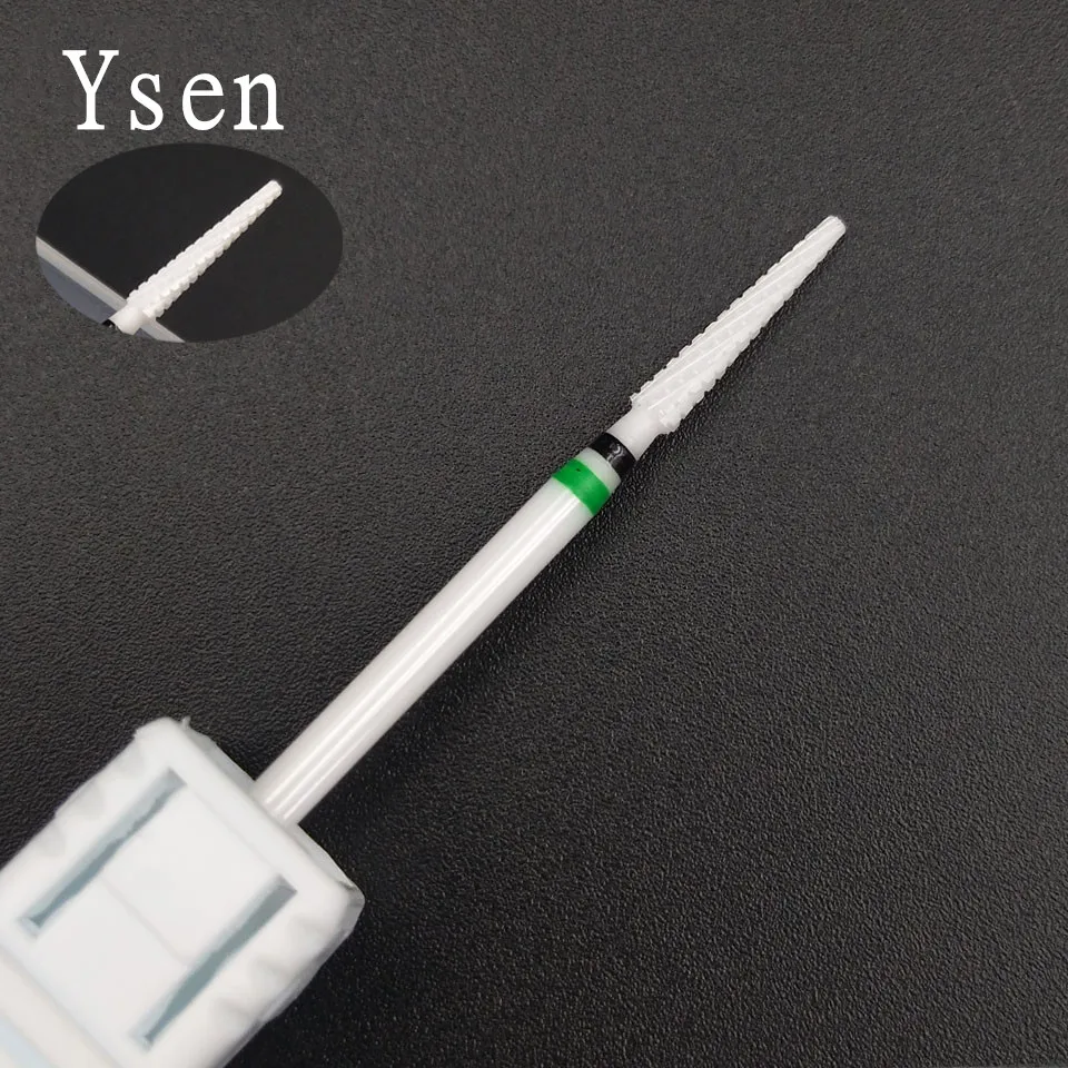 1 Pcs Ceramic Nail Drill Bit 3/32" Rotary Cuticle Clean Burr Bits For