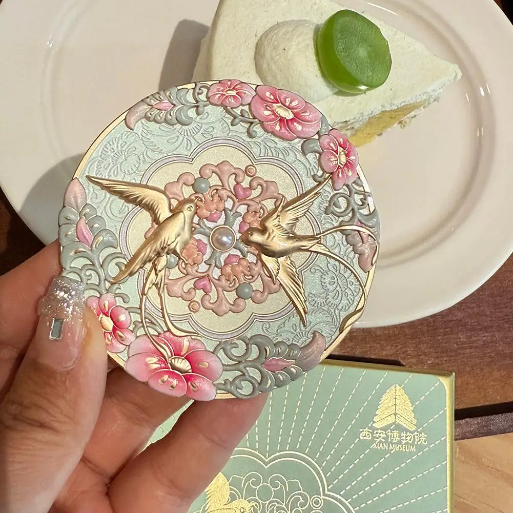 라이트 럭셔리 고급스러운 느낌의 소형 거울 가정용 고가치 화장 거울 데스크탑 조절 가능 장식품