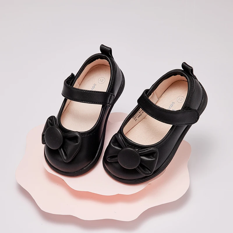 

Dave Bella Spring Autumn Girls Shoes Children Black Flat Shoes Kids Princess Microfiber Shoes For Girl DB3223157