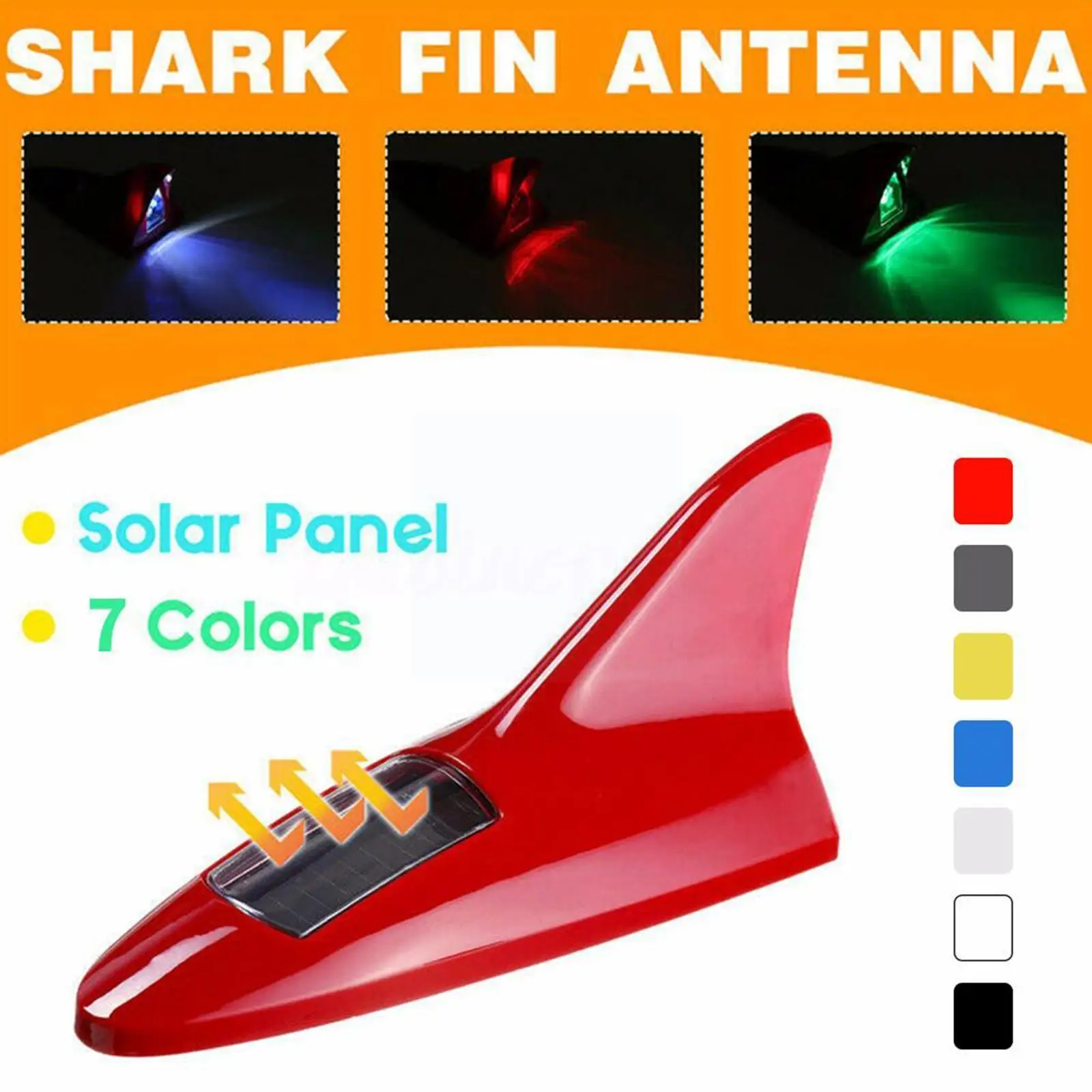 Universal Car Antennas Shark Fin Antenna Auto Radio Flashing Antennas