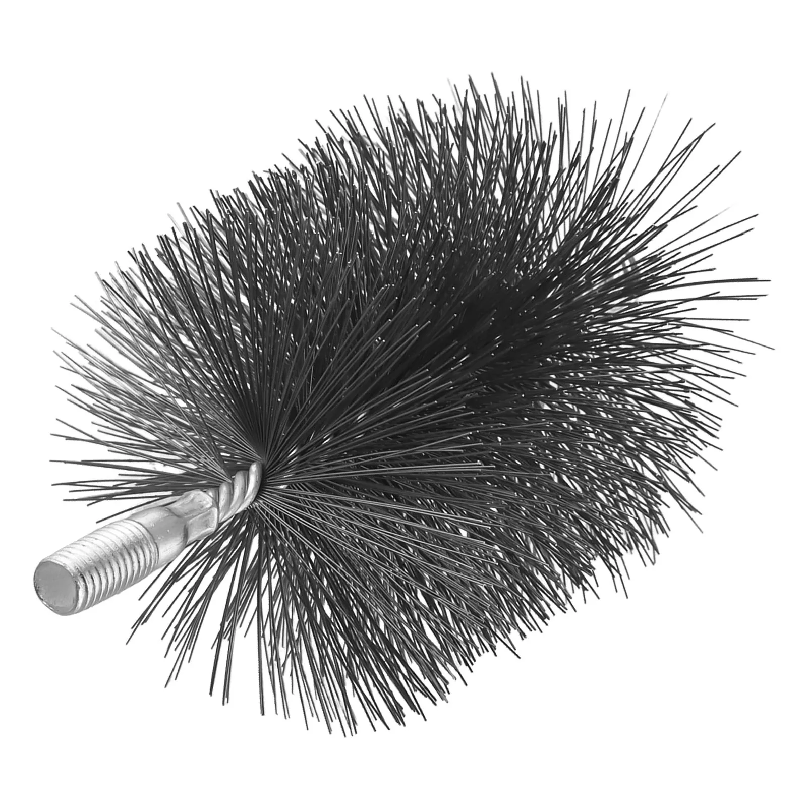 Efficient Cleaning 4inch Chimney Brush Round Steel Wire Bristles Remove Rust and Dirt Fireplace Flue Pipe Cleaner