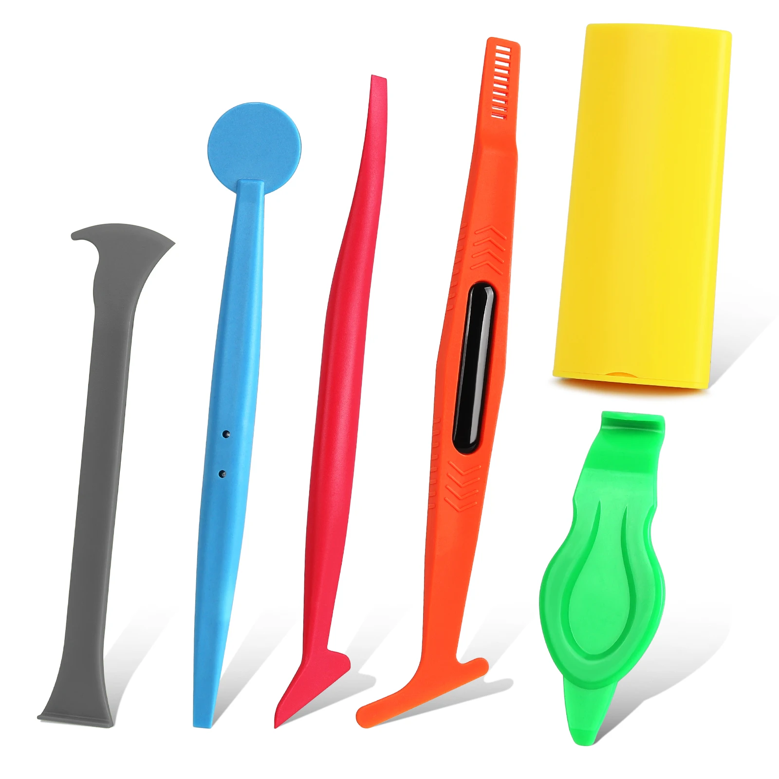 Vinyl Wrapping Car Magnetic Edge Stick Squeegee Scraper Set Plastic Car Carbon Sticker Wrapping Window Tint Tool Kit Wrapper