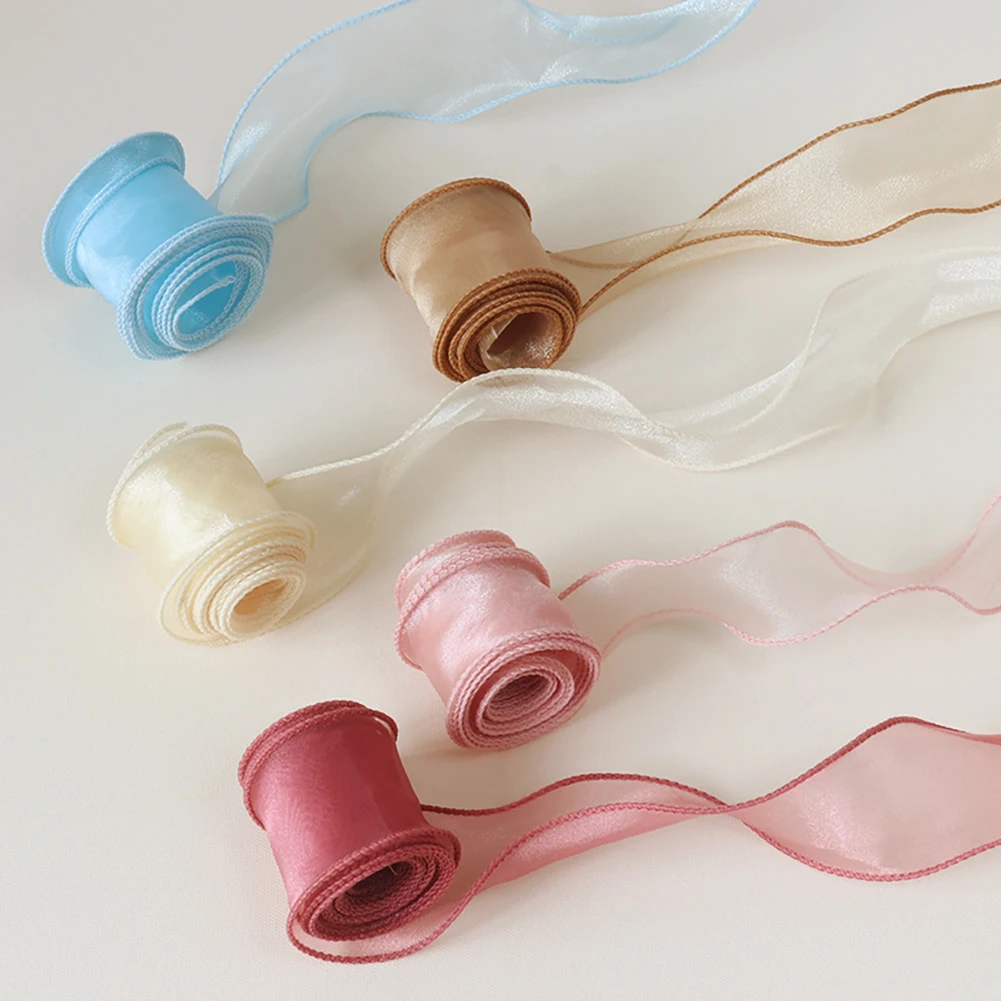 11Yard/Roll 30mm 40mm Wave Silk Organza Ribbon Bow Material Hair Ornament Gift Wrapping Decoration Hollow Lace Ribbons satin ribbons ribbon decoration ribbon supplies wrapping ribbon organza ribbon