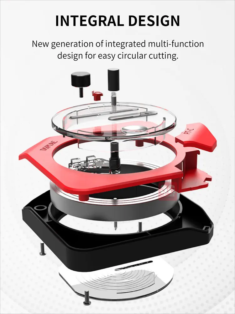 Model Tools DSPIAE Model Making Tool PT-C Integrated Rounder Rubber Plate Cover Belt Cutting Pressure Adjustment