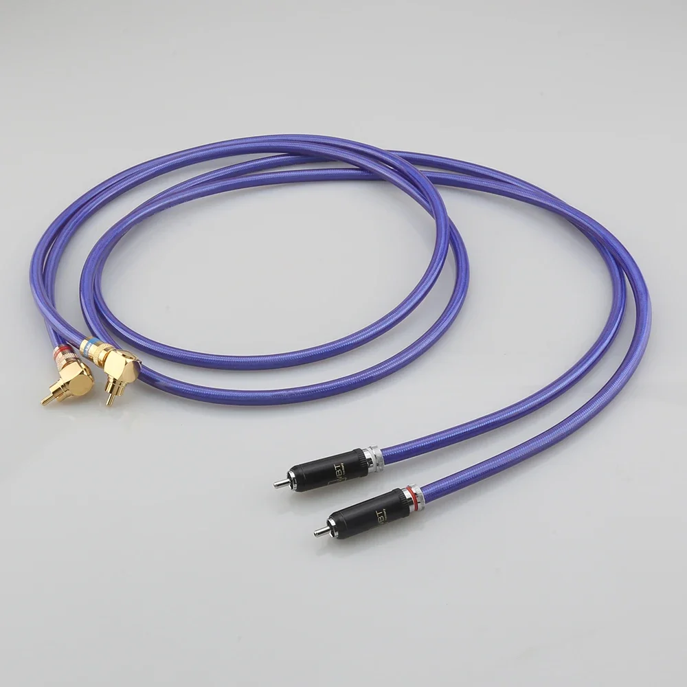 Van Den Hul Mc Silver It 65G Ofc Cavo Rca Angolato Placcato Argento Con Connettore Rca Ad Angolo Retto Da 90 Gradi A Wbt Rca