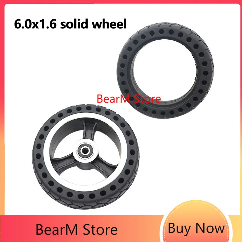 

5.5 inch 5.5x 1.6 Honeycomb Solid Tire Explosion-proof Scooter Wheel Rear Hub wheel for Mini Electric Fast