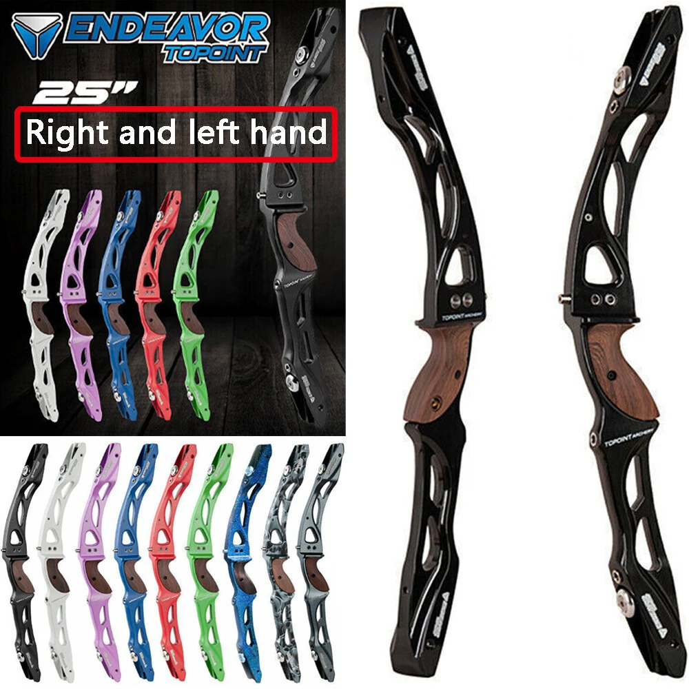 Archety Topoint ILF Arco ricurvo Riser 25 "Tiro con l'arco Takedown Grip per mano sinistra destra Caccia all'aperto Sport Competizione Tiro