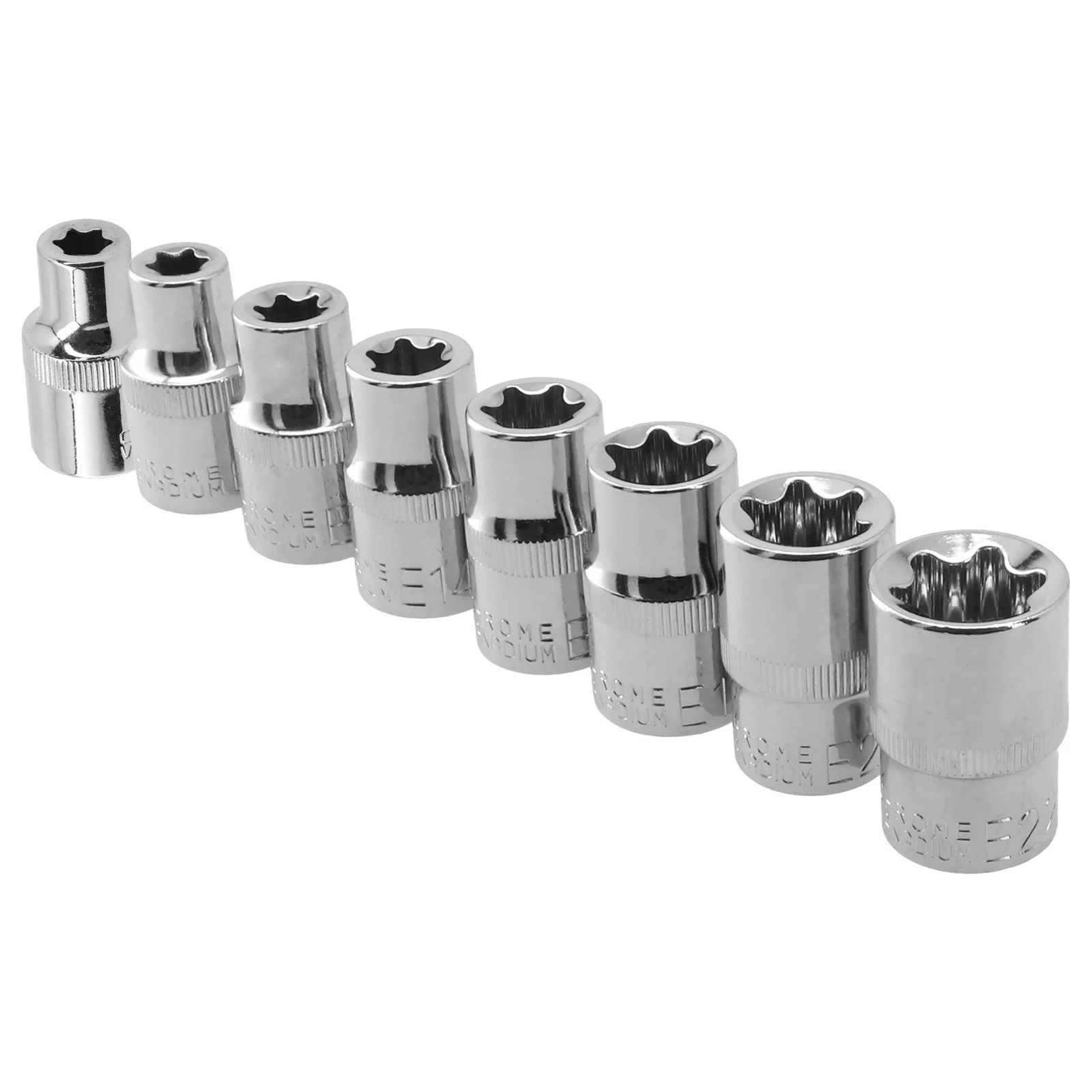 Description Picture 2 of itemHand Tool E Type Sockets 1/2 Square Tool Female Torx Socket For Ratchet End Wrench Head E10/E12/E14/E16/E18/E20/E22/E24