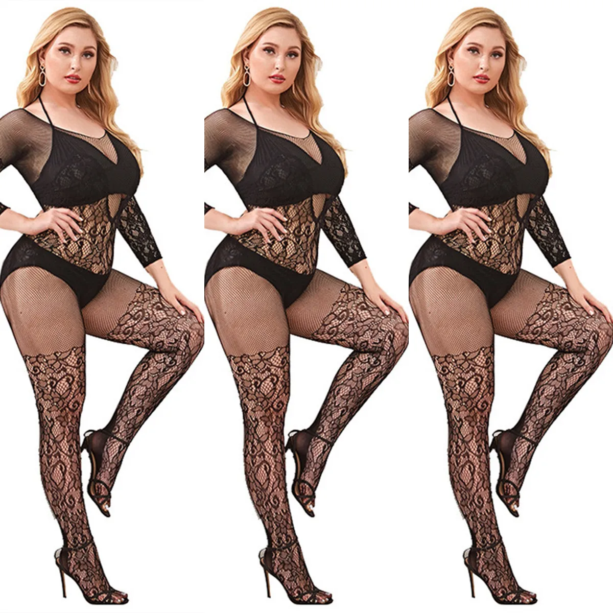 Lady Sonia Fishnet Bodysuit Porn - Plus Size Body Stocking Women Sexy Bodysuit Lingerie Underwear Fishnet Open  Bra Erotic Costumes Pantyhose Mesh Suit Tights - Teddies & Bodysuits -  AliExpress