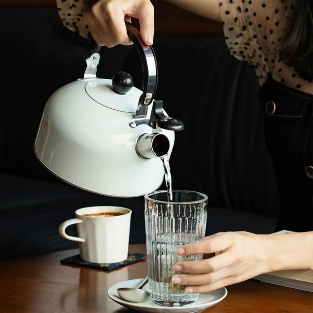 Whistling teapot Tea kettle 3L Whistle Kettle Electroplated Bronze Handle Universal Gas Induction Cooker Kitchen Water