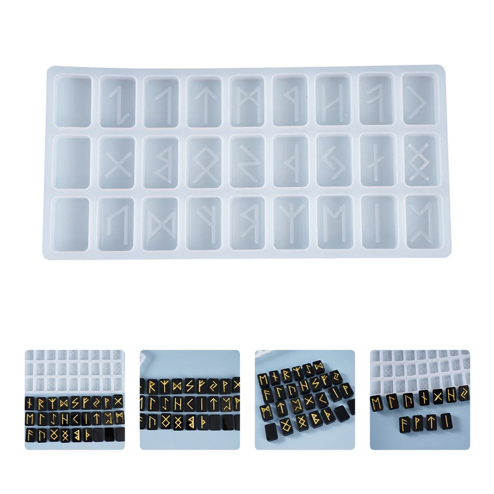 실리콘 룬 에너지 기호 에폭시 스톤 룬 보미노 몰드, 바이킹 주조 나침반 점성술 글자 