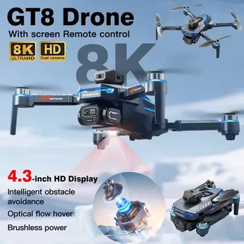 Drone ANATEL Omologato, NOVITÀ, con Doppia Fotocamera HD 4K, Motori Brushless, Evitamento Ostacoli a 360°, Pieghevole, Quadricottero RC Senza Registrazione, Regalo Giocattolo