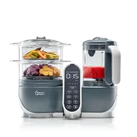 Grey: Multi-Speed Baby Food Maker Steamer and Puree Blender, Baby Food Processor that warms & defrosts 1