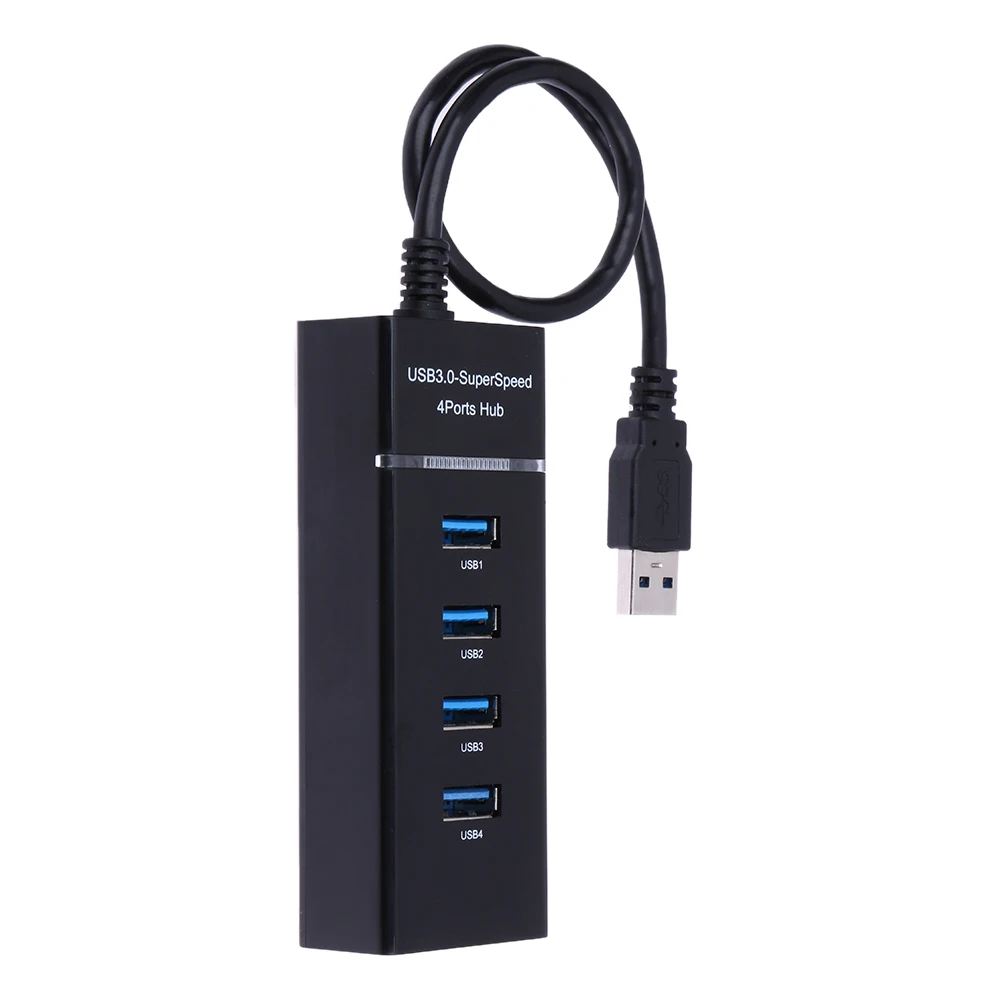 Universal HUB Splitter 4 Port USB Hub Adapter Over-current Protection Splitter Data Hub Adapter for Laptop Camera Keyborad Mouse